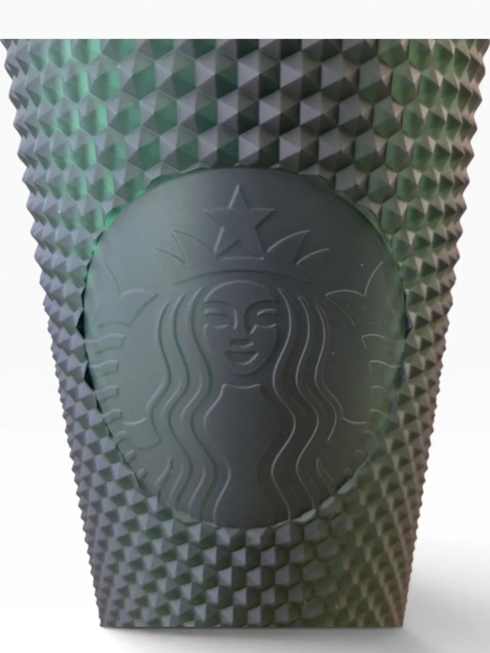 Starbucks Matte Dark Green Studded Tumbler (24oz)